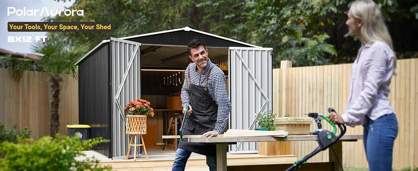 polar aurora storage shed carport content 1